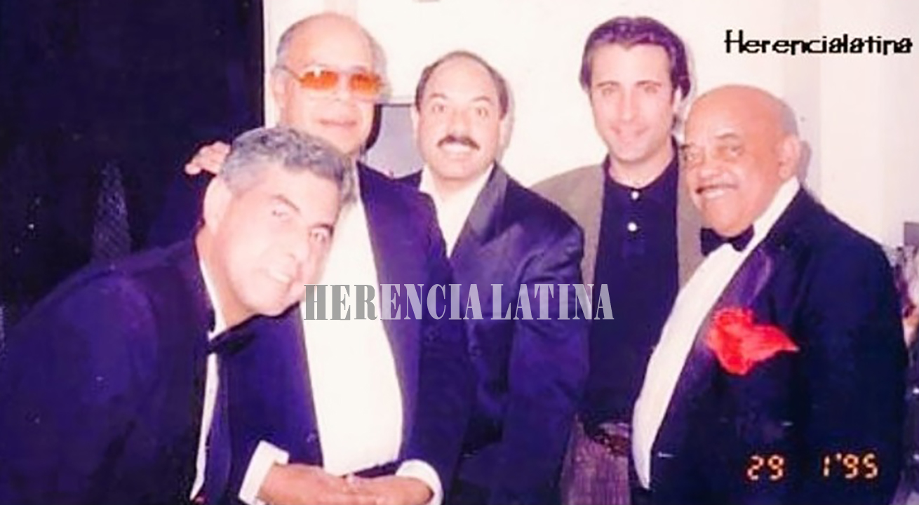 Joe Santiago, Vitín Paz, Joe Gonzáles, Andy García y Rudy Calzado. – Cortesía de Kadid Aguilar