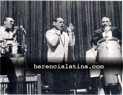Jimmy Sabater, Willie Torres, Joe Cuba y detrás Ray Rosa