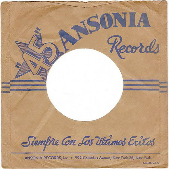 Carátula de 45rpm de Ansonia Records - Siempre con los últimos éxitos